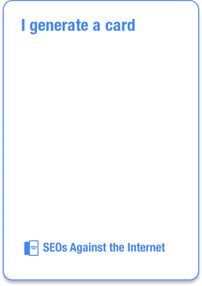 I generate a card